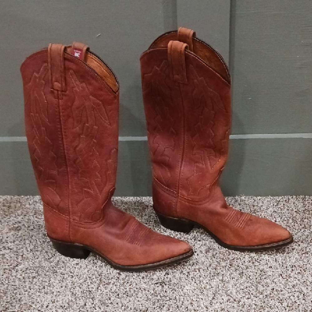 Dan Post Marlboro Womens 6.5 Brown Cowboy Boots